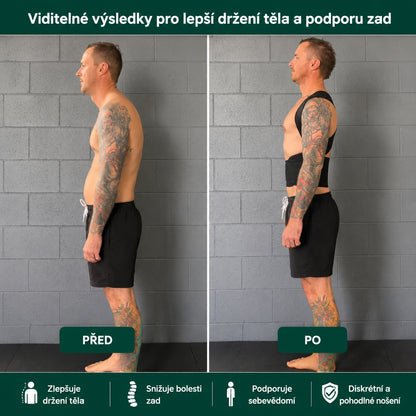Ulevuje od bolesti zad a zlepšuje držení těla
